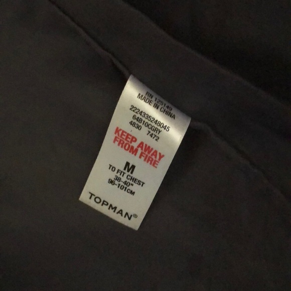 GRAY TOPMAN WOOL JACKET - Picture 7 of 7